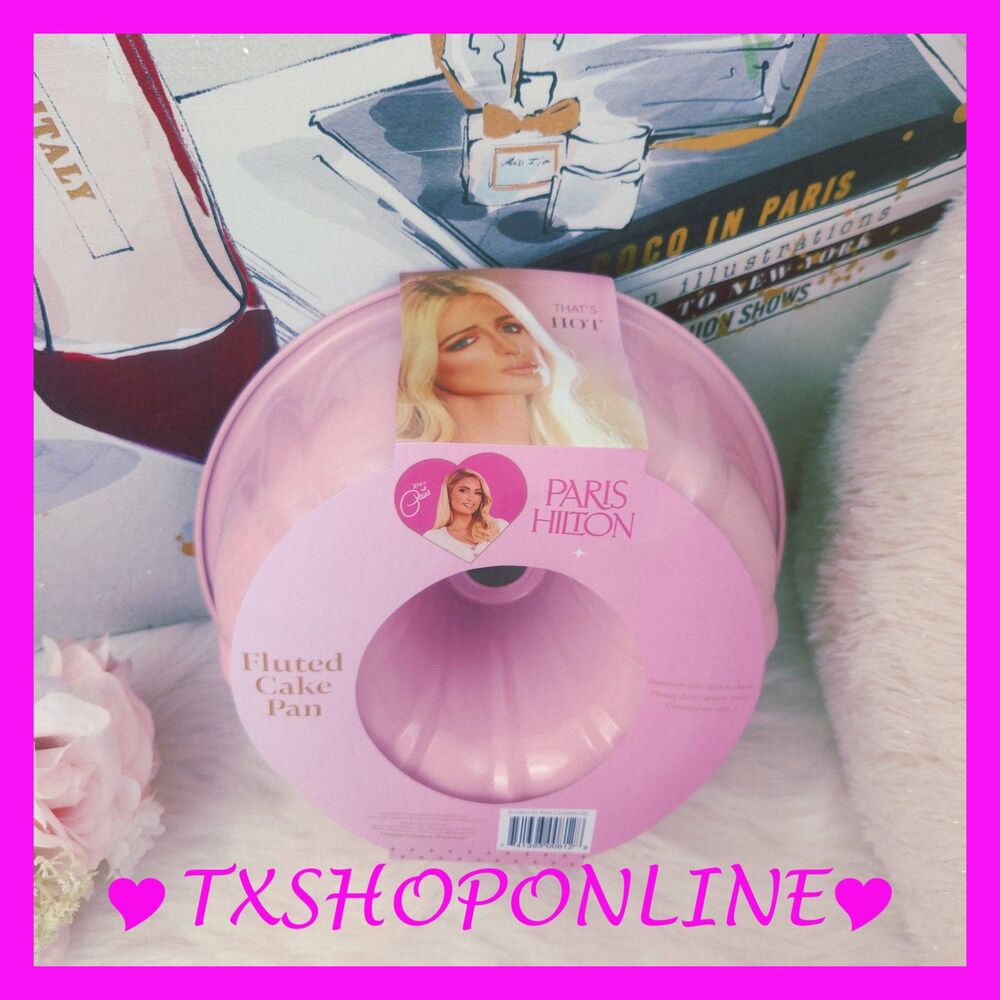 💗🎂Paris Hilton Fluted Cake Pan Nonstick Pink🎂💗